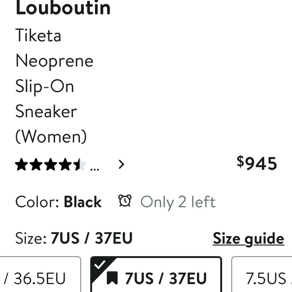 NEW Christian Louboutin Black and Red Sneakers - Picture 5 of 6